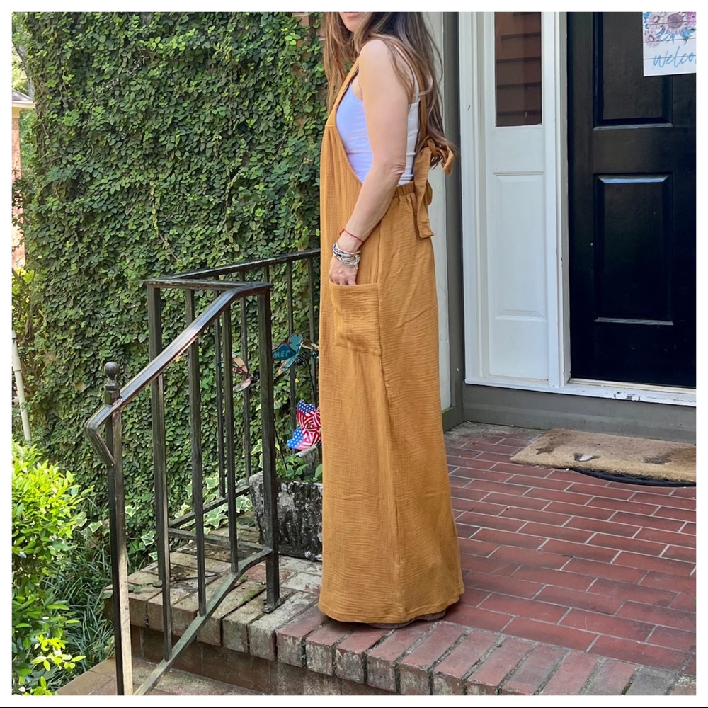 23 Angela Solid Fabulous Wide Leg Jumpsuit - Picture 5 of 9